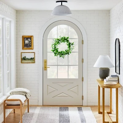 Scalloped Semi-Flush Mount Ceiling Light - Threshold™ Designed With Studio McGee 1 Scalloped Semi-Flush Mount Ceiling Light - Threshold™ Designed With Studio McGee