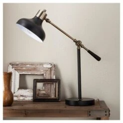 Crosby Schoolhouse Desk Lamp Black - Threshold™