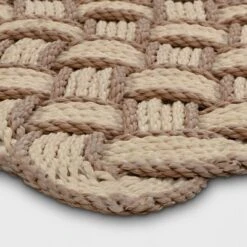 1'6"x2'6" Lovers Knot Coir Doormat Cream/Brown - Threshold™ -Threshold Home Decoration GUEST 98a8230d 92be 4796 b2ee ed1b6f984e7c