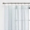 1pc 54"x84" Sheer Contrast Edge Window Curtain Panel White/Natural - Threshold™