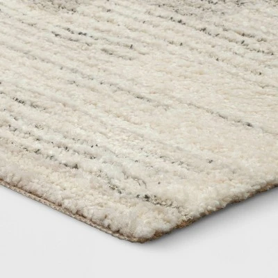 Modern Lines Plush Area Rug Cream - Threshold™ 2 Modern Lines Plush Area Rug Cream - Threshold™ - Image 2