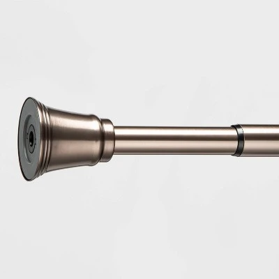 66"-120" Dual Mounted Indoor/Outdoor Tension Window Rod Light Gray - Threshold™ 1 66"-120" Dual Mounted Indoor/Outdoor Tension Window Rod Light Gray - Threshold™