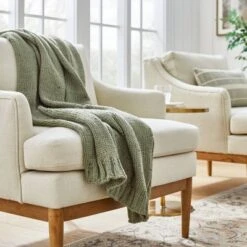 Woven Striped Knit Nep Throw Blanket - Threshold™ Designed With Studio McGee