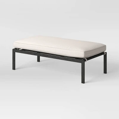 Ryegate 2pc 4' Mini Patio Daybed With Ottoman Weathered Teak - Threshold™ 5 Ryegate 2pc 4' Mini Patio Daybed With Ottoman Weathered Teak - Threshold™ - Image 5