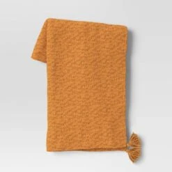 Textured Knit Throw Blanket With Tassels - Threshold™ -Threshold Home Decoration GUEST 9ee90ba6 4331 4f5f a5f4 a7cac99243a3