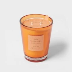 Colored Vase Glass With Dustcover Mandarin & Guava Candle Orange - Threshold™ 12 Colored Vase Glass With Dustcover Mandarin & Guava Candle Orange - Threshold™ -Threshold Home Decoration GUEST 9f988ff2 f7e8 43cd b34a c5d7f14ae156