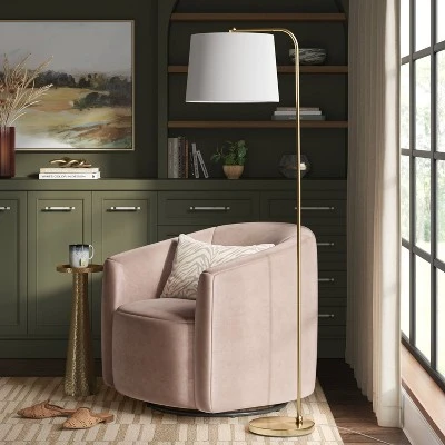 New Traditional Downbridge Floor Lamp Brass - Threshold™ 2 New Traditional Downbridge Floor Lamp Brass - Threshold™ - Image 2