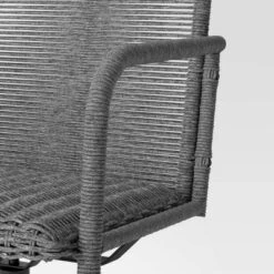 2pc Granby Padded Wicker Outdoor Patio Dining Chairs Swivel Chairs Gray - Threshold™ -Threshold Home Decoration GUEST a2329e13 28a4 4d79 b964 0664d43c43fa