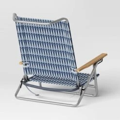5 Position Beach Chair With Aluminum Frame & Wood Arms - Threshold™ -Threshold Home Decoration GUEST a2ecffc2 8298 48e2 9451 f769ebfbd8ba