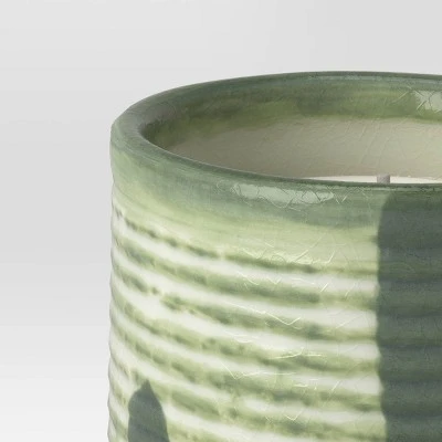 Ceramic Citronella Outdoor Candle Green - Threshold™ 2 Ceramic Citronella Outdoor Candle Green - Threshold™ - Image 2