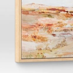 16" X 20" Warm Colors Landscape Framed Canvas Natural - Threshold™ -Threshold Home Decoration GUEST a393d8a0 673a 4e8d 9f4d 4df580ce4d10