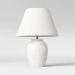 Turned Ceramic Table Lamp White - Threshold™ 8 Turned Ceramic Table Lamp White - Threshold™ -Threshold Home Decoration GUEST a3c43bdb 74c2 4bbe a3c8 10bb261e03b9