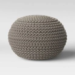 Cloverly Chunky Knit Pouf - Threshold™ -Threshold Home Decoration GUEST a61f3344 e136 4fa9 a039 22e9c3a9de7f