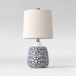 Assembled Ceramic Table Lamp Blue - Threshold™ -Threshold Home Decoration GUEST a72b8512 d249 4def be06 43a18b186729