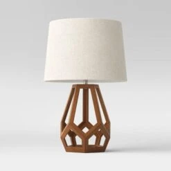 Large Wood Geo Assembled Table Lamp - Threshold™ -Threshold Home Decoration GUEST a81d2d5f 9840 4146 aad2 1305e5961548