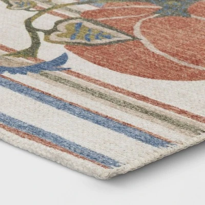 1'8"x2'10" Washable Big Pumpkin Accent Rug Orange - Threshold™ 2 1'8"x2'10" Washable Big Pumpkin Accent Rug Orange - Threshold™ - Image 2