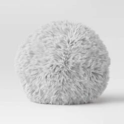 Long Faux Fur Round Throw Pillow - Threshold™ -Threshold Home Decoration GUEST ab414e04 7622 4296 b4cc c7d55cccba27