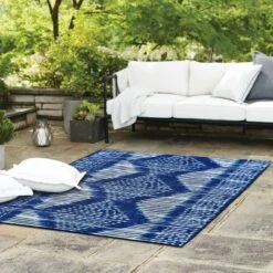 7' X 10' Outdoor Rug Indigo Dye - Threshold™ -Threshold Home Decoration GUEST adbd2a70 92fe 4ff7 82bd d4bbdcc29b29