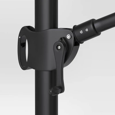 11'x11' Offset Patio Umbrella Linen - Black Pole - Threshold™ 3 11'x11' Offset Patio Umbrella Linen - Black Pole - Threshold™ - Image 3