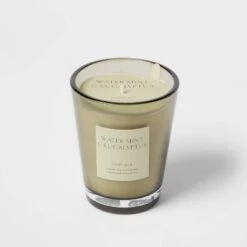 Colored Vase Glass With Dustcover Watermint And Eucalyptus Candle Green - Threshold™ -Threshold Home Decoration GUEST ae8e6bdf 6741 4047 bc7b 87c9f71c548e