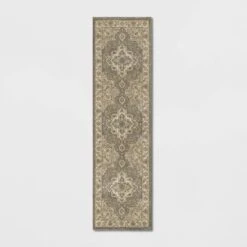 Medallion Jewel Boarder Persian Rug Cream/Gray - Threshold™ -Threshold Home Decoration GUEST b042792a a048 45b9 9a12 db0cfc170a5c