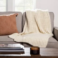 Chunky Knit Reversible Throw Blanket - Threshold™ -Threshold Home Decoration GUEST b04cf30c e385 47a6 b25b 6cea8b96bae5
