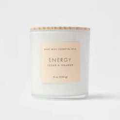 Wood Lidded Glass Wellness Energy Candle - Threshold™ -Threshold Home Decoration GUEST b1385504 d8eb 4b93 b3e4 e6e38f735878