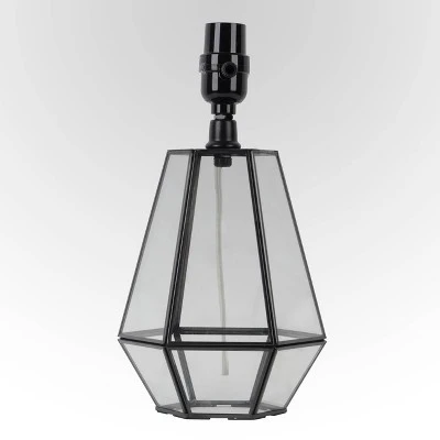 Small Terrarium Table Lamp Base Black - Threshold™ 3 Small Terrarium Table Lamp Base Black - Threshold™ - Image 3