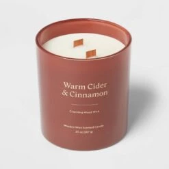 20oz Glass Woodwick Warm Cider & Cinnamon Candle - Threshold™ 6 20oz Glass Woodwick Warm Cider & Cinnamon Candle - Threshold™ -Threshold Home Decoration GUEST b7dc905f 063c 41e1 a717 5c6e568b7ff6