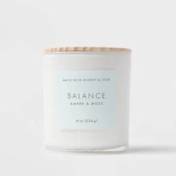 Wood Lidded Glass Wellness Balance Candle - Threshold™ 7 Wood Lidded Glass Wellness Balance Candle - Threshold™ -Threshold Home Decoration GUEST ba33a712 444b 4057 862e bbdc94a2d212