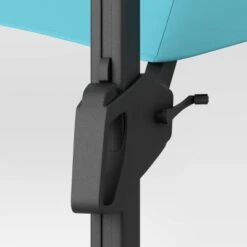 11'x11' Offset Patio Umbrella Turquoise - Black Pole - Threshold™ -Threshold Home Decoration GUEST baafe067 9868 4b8a 8044 f5160e25c6fd