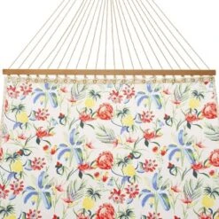 12' Single Layer Outdoor Fabric Hammock Tropical Red/Yellow/Blue - Threshold™