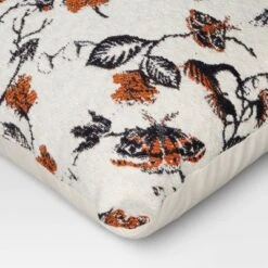 Halloween Botanical Woven Cotton Square Halloween Throw Pillow - Threshold™ -Threshold Home Decoration GUEST bcbd64b9 f2de 42ba 8037 48156a31196a