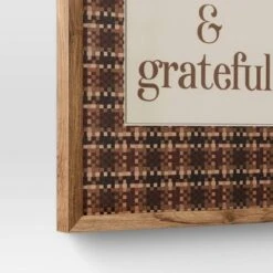 16" X 20" Thankful & Grateful Framed Under Plexi - Threshold™ -Threshold Home Decoration GUEST bd2cf633 6979 44fc a0d1 f0c03a232a9b