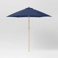 9'x9' Market Patio Umbrella - Light Wood Pole - Threshold™ -Threshold Home Decoration GUEST be73022e d97d 40e5 9e1f 587397b2c049