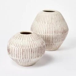 Small Carved Cream Vase - Threshold™ Designed With Studio McGee -Threshold Home Decoration GUEST bf468da8 6a4d 4db6 9500 708e4ce7b4b5