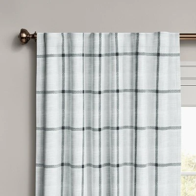 1pc Blackout Window Curtain Panel Gray - Threshold™ 1 1pc Blackout Window Curtain Panel Gray - Threshold™