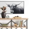 47" X 24" Highland Cow Framed Canvas - Threshold™