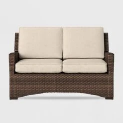Halsted Wicker Patio Loveseat - Threshold™ -Threshold Home Decoration GUEST c10eda52 f2ba 4abd b5cc 50b37118c7ba