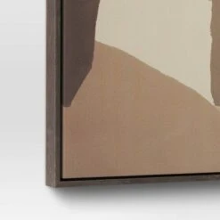 30" X 24" Abstract Framed Canvas Tan - Threshold™ -Threshold Home Decoration GUEST c33e5e28 ce28 4cb8 8db5 01e7c61d78bf