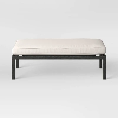 Ryegate 2pc 4' Mini Patio Daybed With Ottoman Weathered Teak - Threshold™ 6 Ryegate 2pc 4' Mini Patio Daybed With Ottoman Weathered Teak - Threshold™ - Image 6