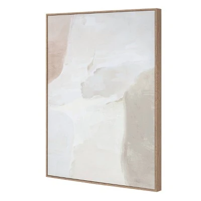 24" X 30" Neutral Abstract Lines Framed Canvas - Threshold™ Designed With Studio McGee 4 24" X 30" Neutral Abstract Lines Framed Canvas - Threshold™ Designed With Studio McGee - Image 4