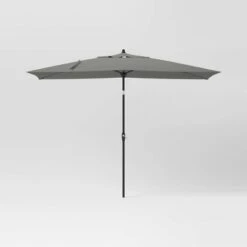 10'x6' Rectangular Market Patio Umbrella - Black Pole - Threshold™ -Threshold Home Decoration GUEST c8345779 5881 4a97 9b03 9bd7ade1b112