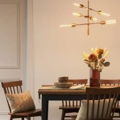 3-Arm Chandelier Brass (Includes Vintage Light Bulbs) - Threshold™