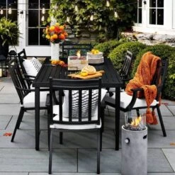 Fairmont Rectangle Steel Patio Dining Table, Outdoor Furniture - Black - Threshold™ 14 Fairmont Rectangle Steel Patio Dining Table, Outdoor Furniture - Black - Threshold™ -Threshold Home Decoration GUEST cc103f92 5bc1 4c8b bbcb d72cc712cef0