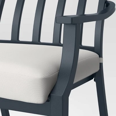 Fairmont 2pk Stationary Patio Dining Chairs, Outdoor Furniture - Linen - Threshold™ 3 Fairmont 2pk Stationary Patio Dining Chairs, Outdoor Furniture - Linen - Threshold™ - Image 3