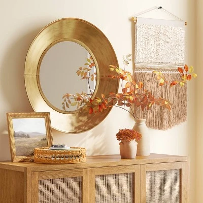 Decorative Wall Mirror Gold - Threshold™ 1 Decorative Wall Mirror Gold - Threshold™