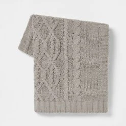 Cable Knit Chenille Throw Blanket - Threshold 11 Cable Knit Chenille Throw Blanket - Threshold -Threshold Home Decoration GUEST d13cb738 076e 4d38 98ae d1ad7ab9e576