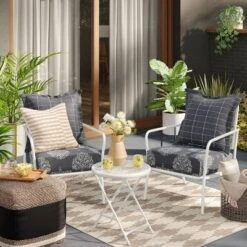 Step Diamonds Outdoor Rug Tan/Ivory - Threshold™