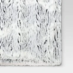 Tipped Snow Leopard Faux Fur Reversible Throw Blanket - Threshold™ 8 Tipped Snow Leopard Faux Fur Reversible Throw Blanket - Threshold™ -Threshold Home Decoration GUEST d3196147 7f14 4b50 abe0 744936275f06